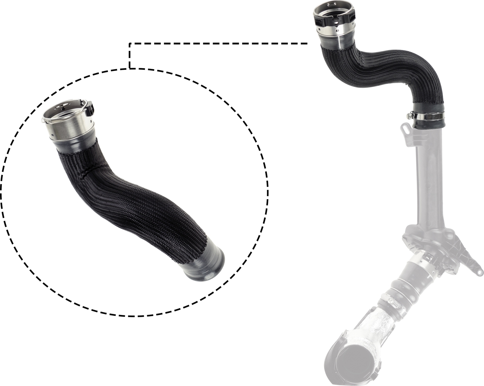 Air duct pipe Silicone 09-0945 GATES for RENAULT MEGANE III Grandtour SCÉNIC III - Image 3