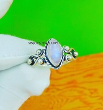 Rainbow Moonstone 925 sterling silver handmade Gift ring US size 5 to 13