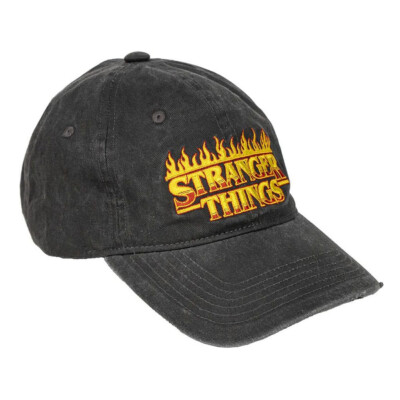 Stranger Things Baseball Cap Logo Burning ca. 58 cm Mütze / Kappe schwarz