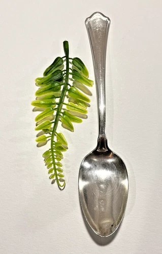 WALLACE Sterling Silver Soup Spoon 39.5 Gr. Concord  7-1/8" Lg W/Monogram.   ML