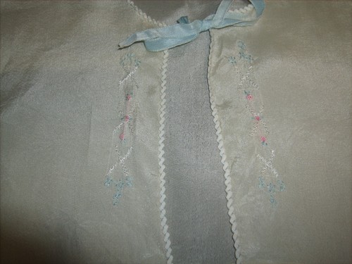Vintage 2 Baby Säugling Neugeborene Lagenlook Shirts bestickt & gehäkelt Borte - Bild 10 von 14