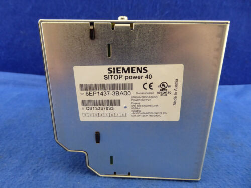 Siemens Sitop Power 40, 6EP1437-3BA00, 6EP 1437-3BA00 Power Supply - Photo 2 sur 2