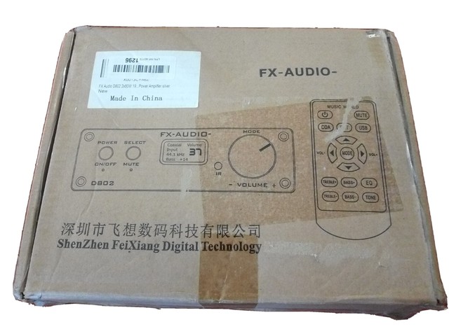 Fx Audio D802 2x80w 192khz Digital Remote Power Amplifier Silver For Sale Online Ebay