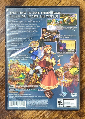 Atelier Iris 2: The Azoth of Destiny (PS2, 2006) RPG No Manual Tested - Picture 2 of 7