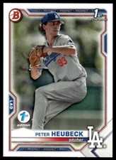 2021 Bowman Draft 1st Edition Peter Heubeck #BD-146 1st Los Angeles Dodgers