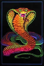 COBRA - BLACKLIGHT POSTER - 23X35 FLOCKED 9331