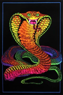 COBRA - BLACKLIGHT POSTER - 23X35 FLOCKED 9331 | eBay