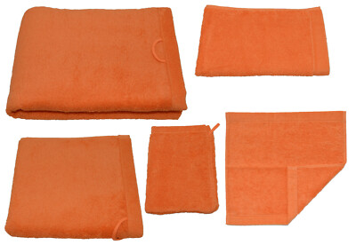 Cawö Lifestyle Uni Duschtuch Handtuch Handtücher Frottee Sets 7007 orange 316