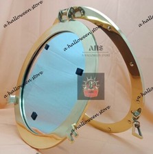 Antique Aluminum Frame Mirror  Home D cor Irregular  Round Mirror Porthole
