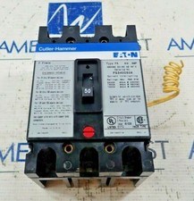 Eaton Cutler Hammer FS340050A 50 Amp 3P 480V Circuit Breaker  24vac Shunt