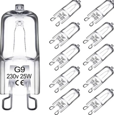 DOMIRA G9 28W Halogen Bulb 220V Warm White High Power Capsule Lamps – 12/24 Pack