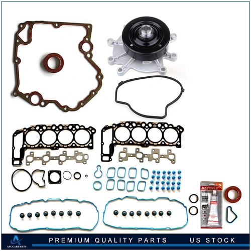 00-01 Dodge Dakota 02-03 Dodge Ram 1500 Water Pump Oil Pan Gasket Timing Chain