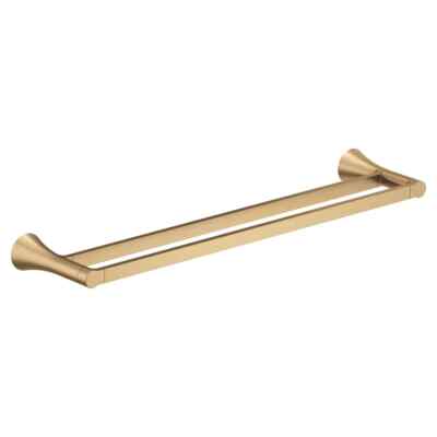 Moen Mikah Brushed Gold Double Towel Bar 24'' - Y0722BZG