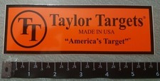Taylor Targets Made in USA "America's Target" Vinyl Decal Sticker OEM Original