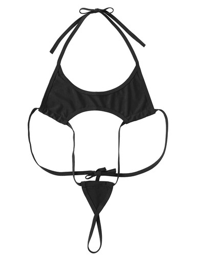Women Lingerie One Piece Bikini Swimwear Mini Thong Slingshot Bodysuit Nightwear - Picture 7 of 118