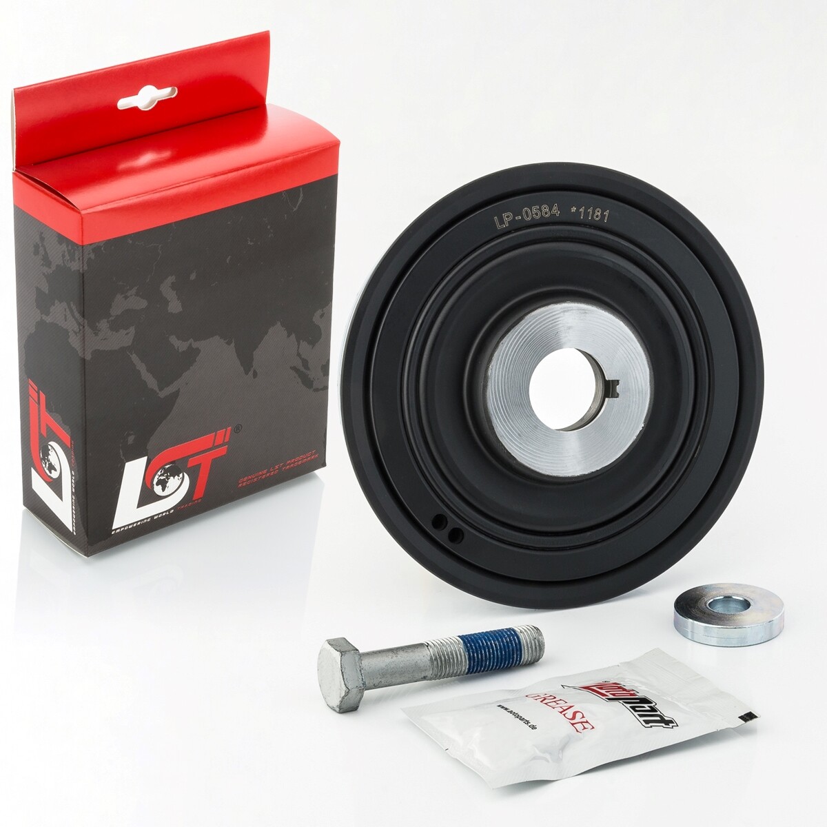 Vibration Damper Piston Shaft Pulley For PEUGEOT 206 306 406 607 806 807