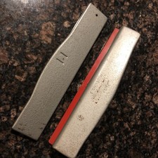 Clix Paper Punch Vintage Model No 3 Silver and Red Mid Century USA Made