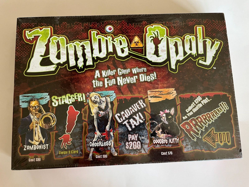 Late for the Sky 'ZOMBIE-OPOLY' Game, New in Box/Sealed
