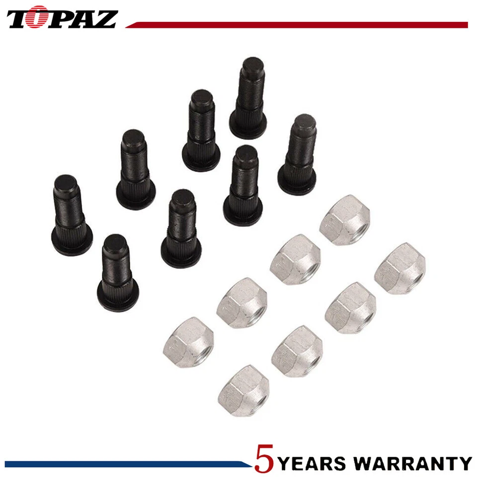 Rim Lug Wheel Nut & Stud Wheel Bolt Set 6564669 6709170 fits Bobcat 530 630 730 - Image 2 of 4