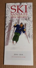 2018/19 SKI SANTA FE SKI RESORT TRAIL MAP. ( THICK MATERIAL DESIGN)  MINT 