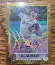 Jon Heasley Topps Chrome Gold Wave Auto