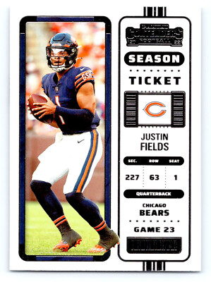 2022 Panini Contenders Football  20 Justin Fields - Chicago Bears