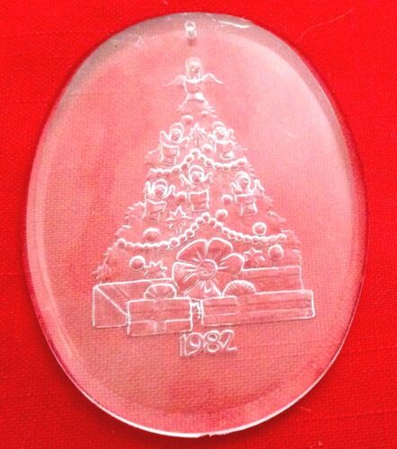 Clear Suncatcher 2.5X3.5" Christmas Tree Ornament Figurine  - Picture 1 of 2