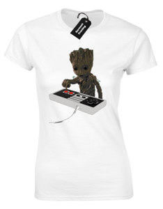 Bebe Groot Bombe Femmes T Shirt Yeah Gardiens Yondu Galaxy Rocket Marvel Superbe Ebay