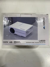 Vamvo L4500 White Portable HDMI LED Superior Home Theater Video Projector