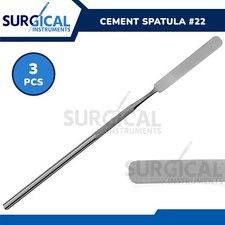 3 Pcs Cement Spatulas S.Ended Dental Instruments Stainless Steel German Grade