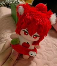 Anime Genshin Impact Diluc 10cm Plush Doll Dress up Toy Plushie Game Gift