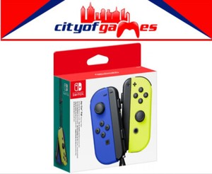 Joy Con Pair Controller Neon Blue Neon Yellow Nintendo Switch New In Stock Ebay