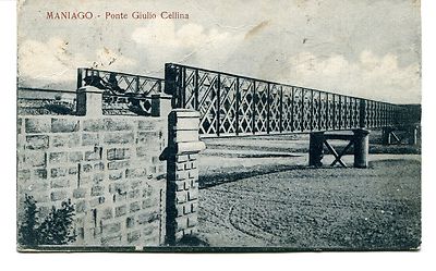 1939 Maniago Ponte Giulio Cellina destinazione La Spezia ...