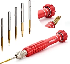 5-In-1 Multifunctional Eyeglass Screwdriver Kit | Mini Screwdriver for Glasses w