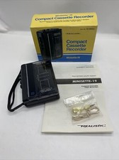 Realistic Compact Cassette Tape Recorder Minisette-19 From Radio Shack 14-1054