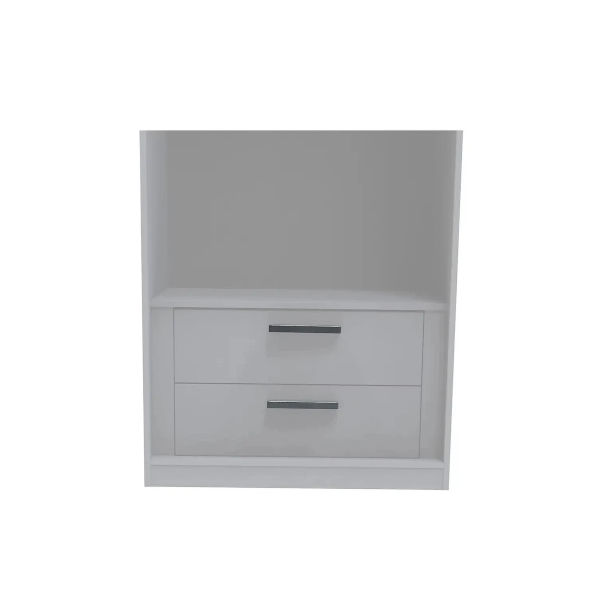 Fitted Bedroom Internal Built In Two Drawer Unit for Double Wardrobe White