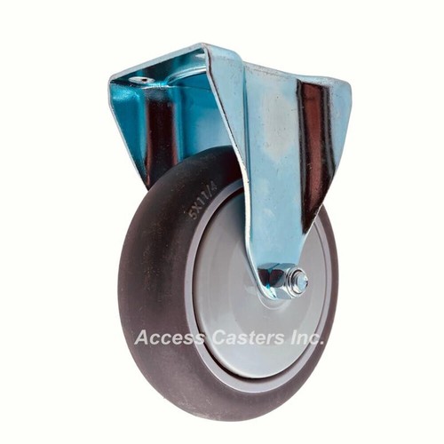 AR50P1TPR 5" Rigid Caster with Thermoplastic Rubber Wheel - Bild 3 von 4