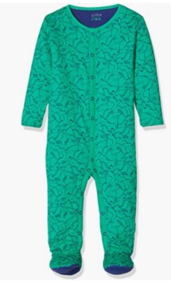 Mothercare Tiny Baby Boys Green Dino Sleepsuit NEW WITH TAGS FREE
