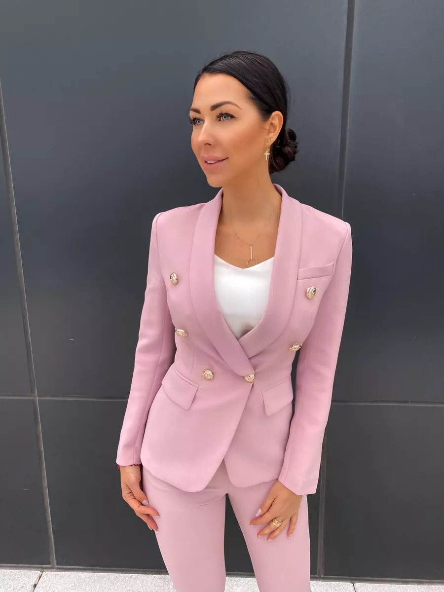 pink blazer women