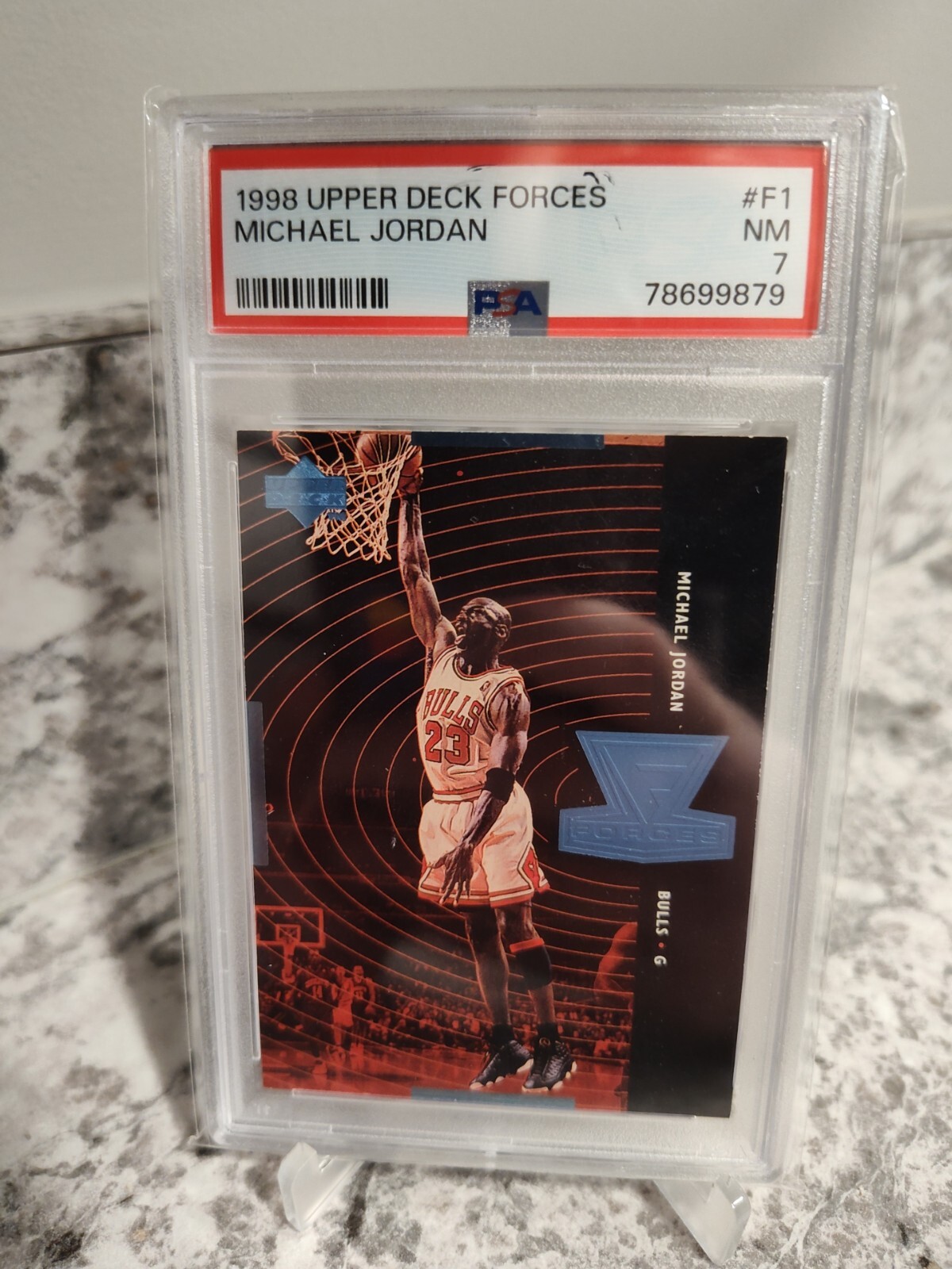 1998 Upper Deck Forces #F1 Michael Jordan PSA 7