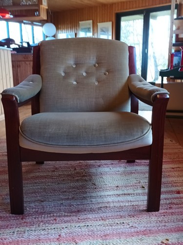 Chair Vintage 60er Retro Easy Chair Danish Modern Rosewood 70er 29 - Picture 4 of 17