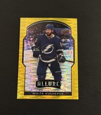 2020-21 NIKITA KUCHEROV UD Allure Yellow Taxi Parallel #44 Tampa Bay Lightning