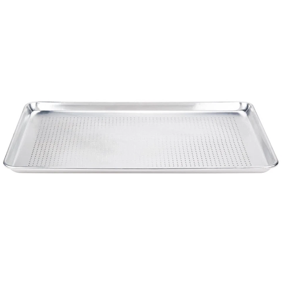 12-Pack  Perforated Full Size Aluminum Sheet Pan 18" x 26" 407FULLPERF - Image 3 of 4