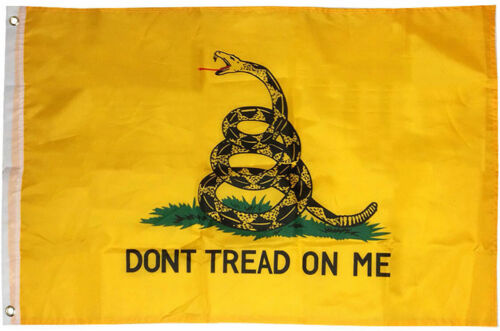 2x3 Banner Casa Gadsden Don't Tread on Me Bandiera 2'x3' Gadsden Don't Tread on Me 2'x3' Banner Super poliestere  - Foto 1 di 2