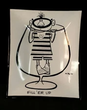 mid-century modern trinket dish fill'er up / bar decor / mancave