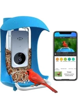 Smart Bird Feeder w/ 1080P HD Camera & Mic, Live Bird Watching AI Identify Birds
