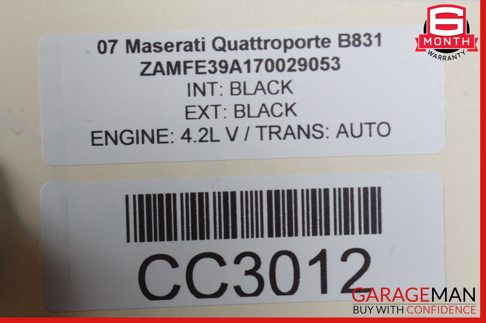 03-08 Maserati Quattroporte M139 Rear Left Side Lower Bottom Seat Cushion OEM