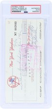 Sandy Alomar Jr. New York Yankees Signed Check November 15, 1976 - PSA 84855631