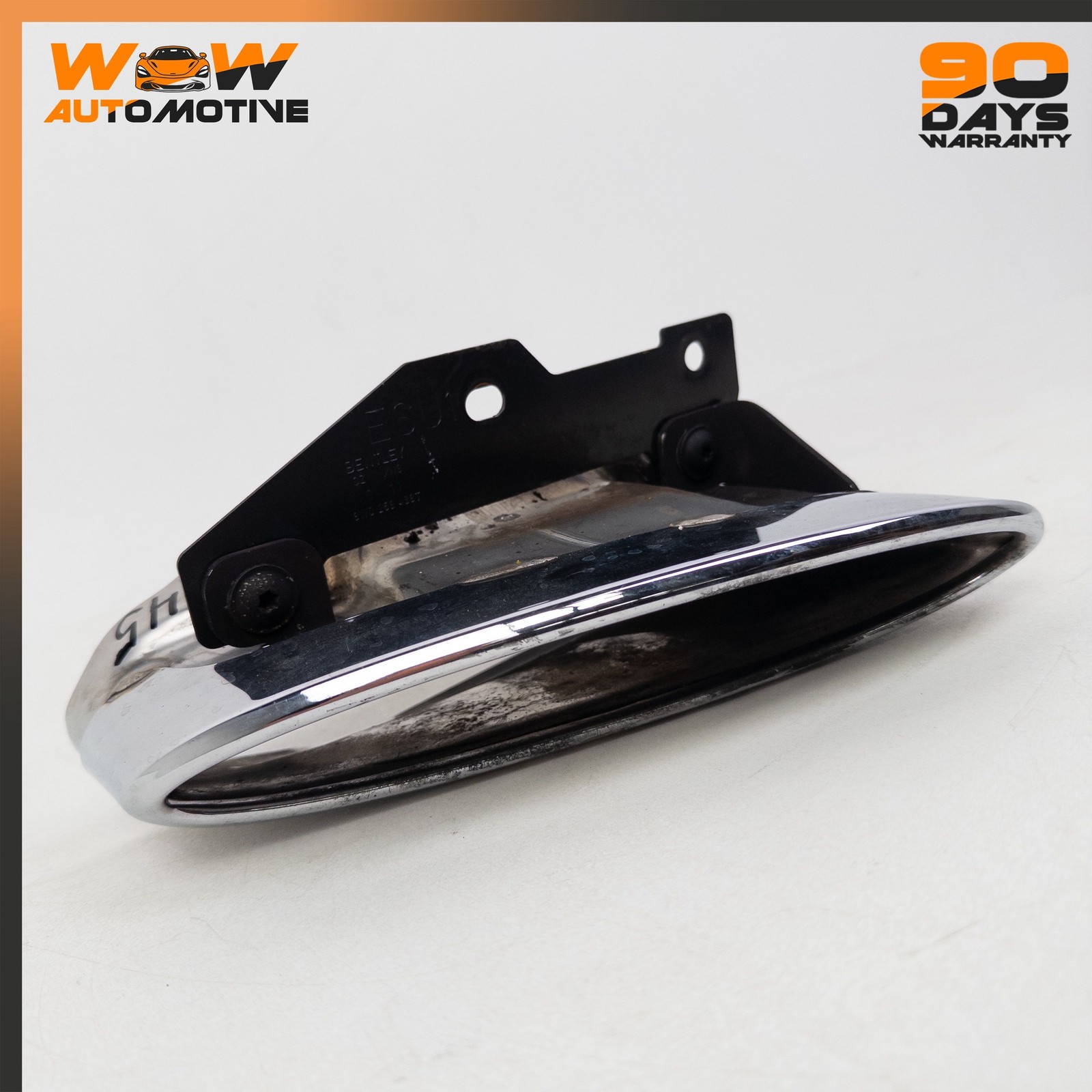 12-17 BENTLEY CONTINENTAL GTC GT LEFT EXHAUST MUFFLER PIPE TIP CHROME OEM
