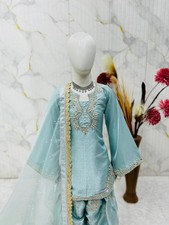 Readymade kids girls top plazzo party wear eid indian girls designer dress